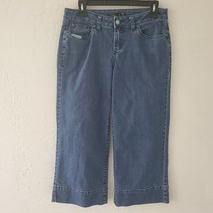Prana Capri Jeans Size 4 Zip Pockets Cotton